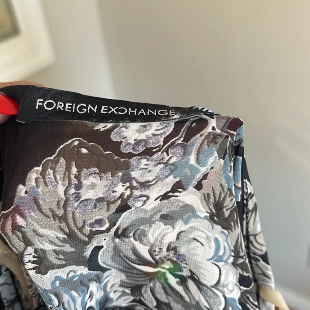 Floral Lace Women Long Sleeve Top Size L - Picture 5 of 5